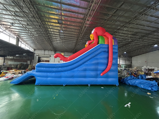 Sea World thema octopus opblaasbare zwembad glijbaan,opblaasbare glijbaan voor zwembad achtertuin waterpark