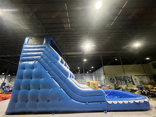 Pretpark Buitentuin Grote Kinderen Opblaasbare Dubbele Waterglijbanen Voor Tieners Achtertuin