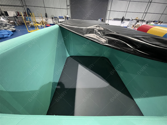 Commercieel op maat gemaakt Pvc Dwf Kids Pool Met Deksel Opblaasbaar Pool Drop Stitch Stof Zwemwaterbad