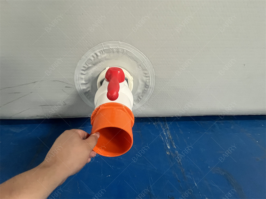 Veiligheid Hot Drop Stitch Stof Nieuw Materiaal Opblaasbaar Op maat Grijze Opblaasbare Poolball Pit Voor Kinderen