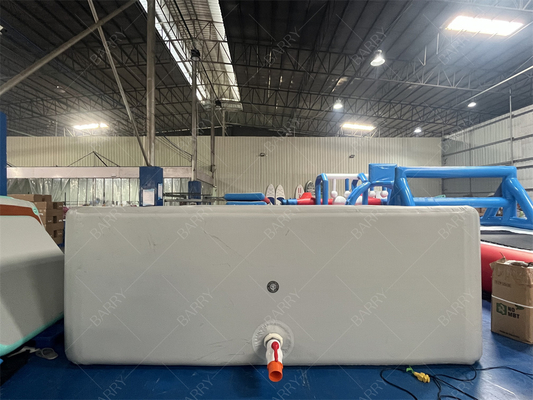 Veiligheid Hot Drop Stitch Stof Nieuw Materiaal Opblaasbaar Op maat Grijze Opblaasbare Poolball Pit Voor Kinderen