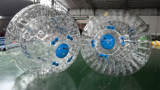 PVC TPU 2,5m Gekke Menselijke Hamster Zorbing Rolbal Opblaasbare Zorb Bal voor Kinderen Volwassenen