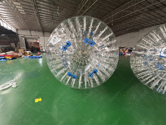 PVC TPU 2,5m Gekke Menselijke Hamster Zorbing Rolbal Opblaasbare Zorb Bal voor Kinderen Volwassenen