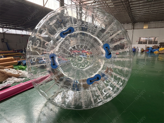 PVC TPU 2,5m Gekke Menselijke Hamster Zorbing Rolbal Opblaasbare Zorb Bal voor Kinderen Volwassenen