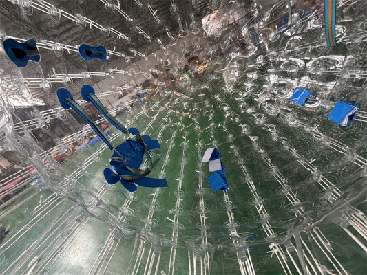 PVC TPU 2,5m Gekke Menselijke Hamster Zorbing Rolbal Opblaasbare Zorb Bal voor Kinderen Volwassenen