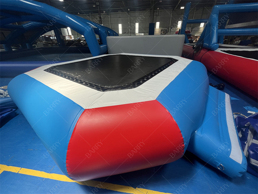 0.9mm PVC Drijvend Opblaasbaar Waterpark Opblaasbare Waterspellen Opblaasbaar Aquapark Voor De Zee