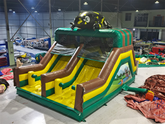 Reusachtige Opblaasbare Springkussen Glijbaan Hindernisbaan Opblaasbaar Spel Hindernis Trampoline Park voor Kinderen en Volwassenen