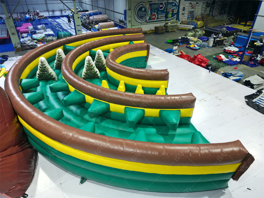 Reusachtige Opblaasbare Springkussen Glijbaan Hindernisbaan Opblaasbaar Spel Hindernis Trampoline Park voor Kinderen en Volwassenen