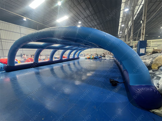 Commercieel evenement PVC koepeldaktent Wasauto-opvang Opblaasbare tentafdekking voor het metalen frame zwembad