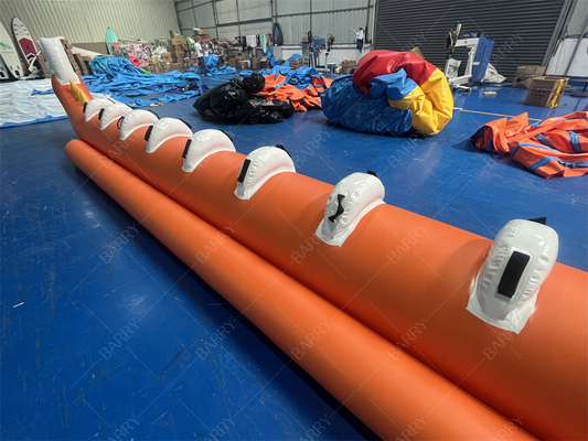 Waterspelletjes Zee Draakvorm Single Tube 12 personen Opblaasbare Bananenboot Vliegende boot