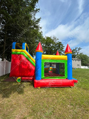 Custom Theme opblaasbaar PVC-doek Combo kasteel glijbaan Bouncy kasteel voor kinderen