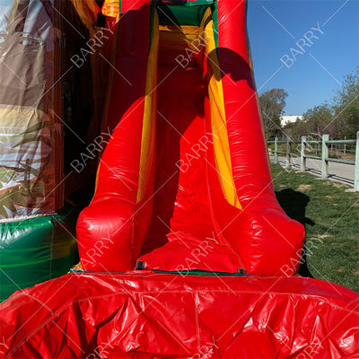 Kinder Dinosaurus Springkasteel met Glijbaan Castillos Inflables Dino Springkasteel Glijbaan met Blower