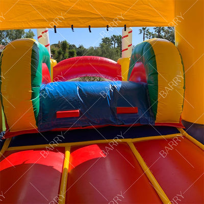 Commerciële Goedkope Verjaardagstaart Moonwalk Opblaasbare Combo Glijbaan Springkasteel Kinderen Springkasteel voor Feest