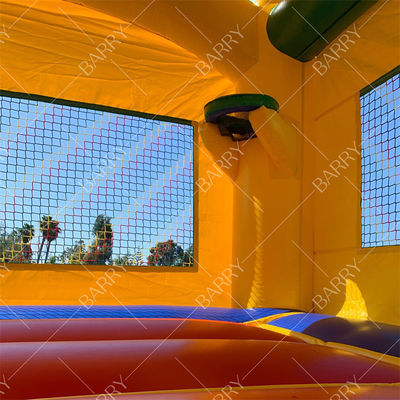 Commerciële Goedkope Verjaardagstaart Moonwalk Opblaasbare Combo Glijbaan Springkasteel Kinderen Springkasteel voor Feest