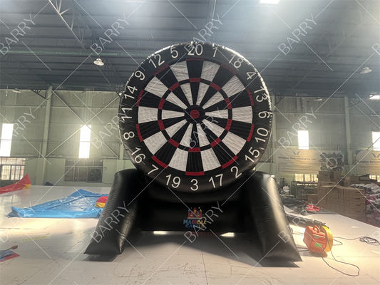 4.5mH Hoogwaardige Opblaasbare Voetbal Darts Opblaasbare Voetbal Darts Voet Dartbord Met Klittenband Ballen