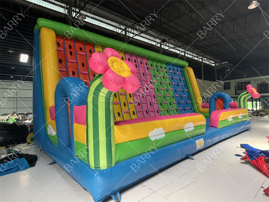 Outdoor Party Verhuur Reusachtige Opblaasbare Spellen Kinderen Bloemen Opblaasbare Klimmuur te Koop