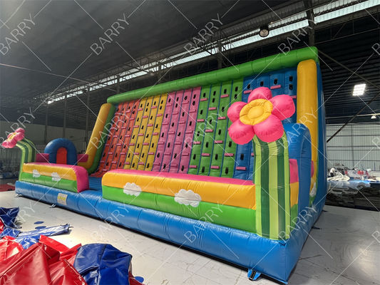 Outdoor Party Verhuur Reusachtige Opblaasbare Spellen Kinderen Bloemen Opblaasbare Klimmuur te Koop