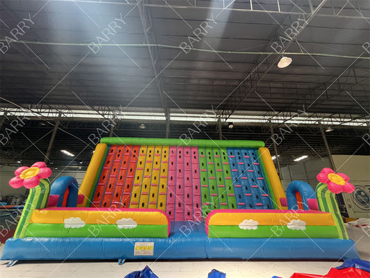 Outdoor Party Verhuur Reusachtige Opblaasbare Spellen Kinderen Bloemen Opblaasbare Klimmuur te Koop