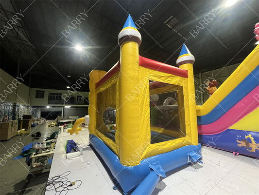 Cartoon PVC opblaasbaar kasteel Fun Bounce House Voor pretparken of feesten