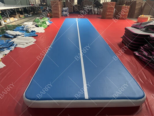 Fabriek Opblaasbare Air Track Voor Gymnastiek Tumbling Mat Met Drop Stitch Blower Klittenband Connect Voor Yoga Gebruik