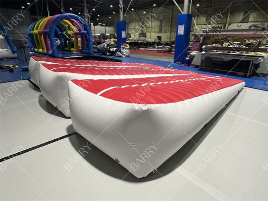 Fabricage Gymnastiek Oefening Opblaasbare Air Track Oprit / Gymnastiek Luchthelling Driehoek Oprit Matten