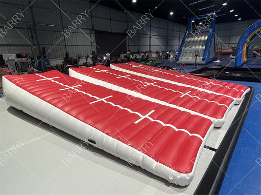 Fabricage Gymnastiek Oefening Opblaasbare Air Track Oprit / Gymnastiek Luchthelling Driehoek Oprit Matten