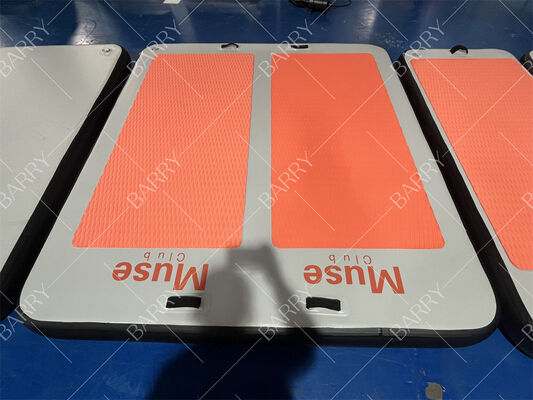 DWF Floating Pilates Mat opblaasbare water yoga mat Aqua fysieke zwevende zwembad mat