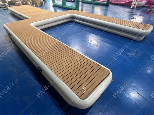 Drijvend water eiland Jetski Dock Opblaasbaar Y Pontoon Motorboot Dock Platform