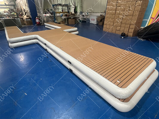 Drijvend water eiland Jetski Dock Opblaasbaar Y Pontoon Motorboot Dock Platform