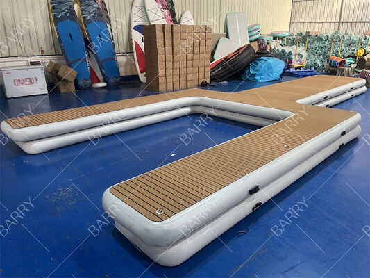 Drijvend water eiland Jetski Dock Opblaasbaar Y Pontoon Motorboot Dock Platform