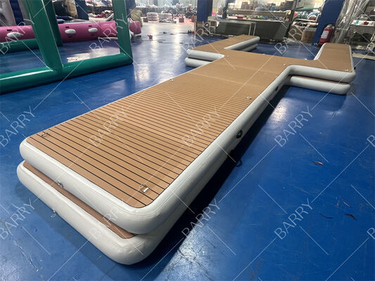 Drijvend water eiland Jetski Dock Opblaasbaar Y Pontoon Motorboot Dock Platform