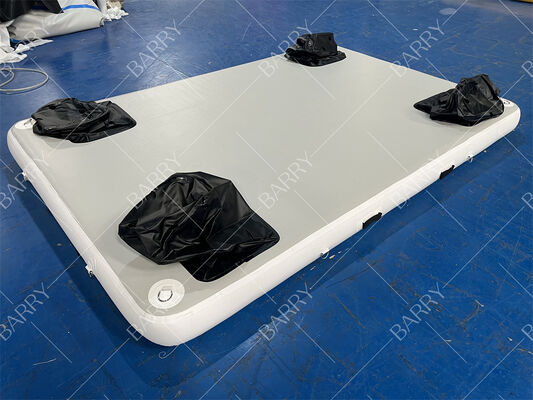 3x2x0.2m opblaasbaar drijvend water-jetski-dock drijvend platform met ladder