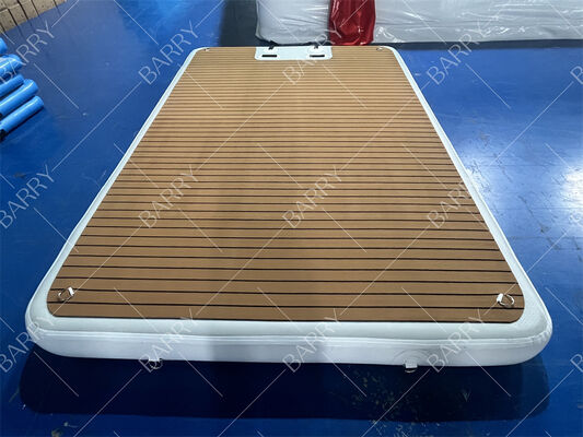 3x2x0.2m opblaasbaar drijvend water-jetski-dock drijvend platform met ladder