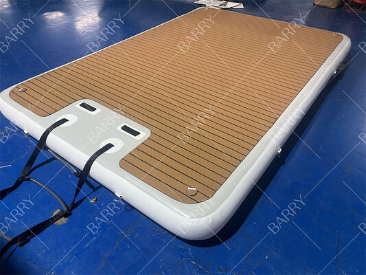 3x2x0.2m opblaasbaar drijvend water-jetski-dock drijvend platform met ladder