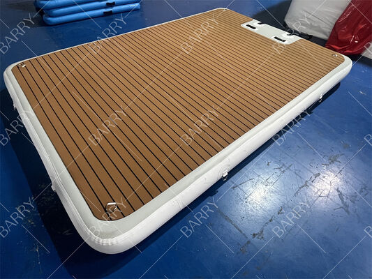 3x2x0.2m opblaasbaar drijvend water-jetski-dock drijvend platform met ladder