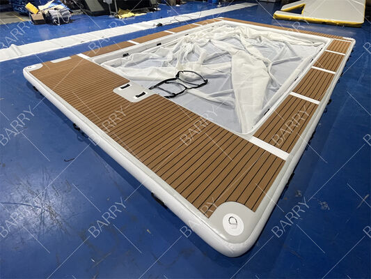 Zomer Drop Stitch Tube opblaasbaar kwallen jacht zwembad opblaasbaar zee zwembad met net