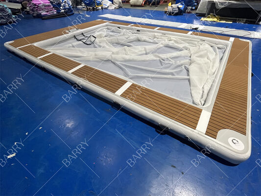 Zomer Drop Stitch Tube opblaasbaar kwallen jacht zwembad opblaasbaar zee zwembad met net