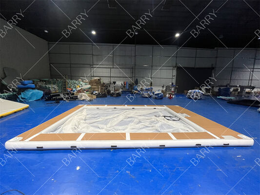 Zomer Drop Stitch Tube opblaasbaar kwallen jacht zwembad opblaasbaar zee zwembad met net