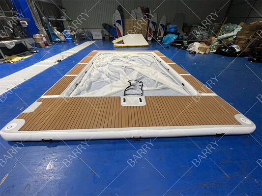 Zomer Drop Stitch Tube opblaasbaar kwallen jacht zwembad opblaasbaar zee zwembad met net