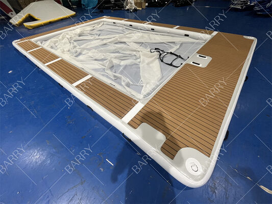 Zomer Drop Stitch Tube opblaasbaar kwallen jacht zwembad opblaasbaar zee zwembad met net