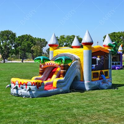 Party Dino Bouncer Bounce House Castillos Hinchables Inflatable Jurassic World Bouncy Castle With Slide Pool Dinosaur Jump House