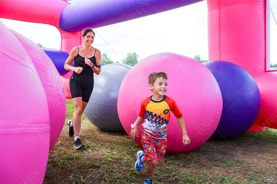 NL Grote Opblaasbare Hindernisbaan Opblaasbare 5K Hindernissen Race