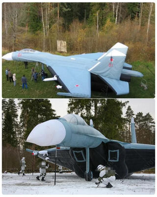 Outdoor Reconnaissance Drone Militaire Helikopter Opblaasbare Fighter Jet Decoy