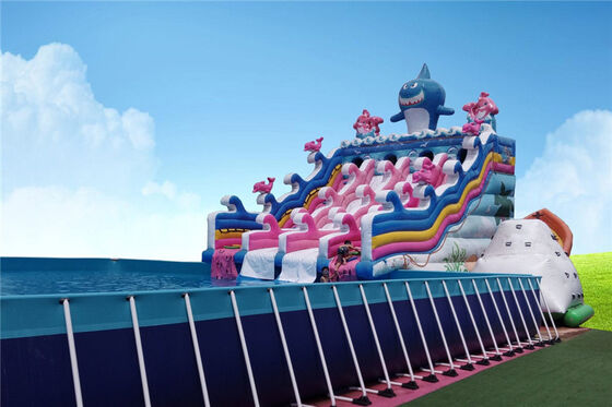 Aangepaste pvc-het Kaderpool van het staal Rechthoekige Ultrametaal voor Waterpark