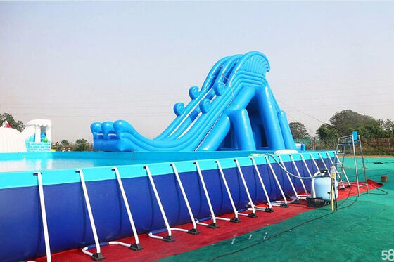 Aangepaste pvc-het Kaderpool van het staal Rechthoekige Ultrametaal voor Waterpark