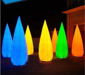 Geslachtsbuis 8 leidde Opblaasbare de Kolom Veranderende Kleur van Lighing voor Vertoning