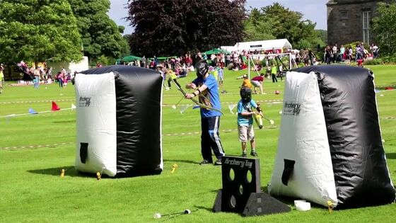 Opblaasbare Paintball-de Markeringshindernissen die van het Bunkersboogschieten Spelen schieten