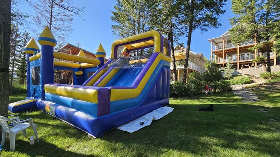 Plato PVC opblaasbare uitsmijter voor kinderen