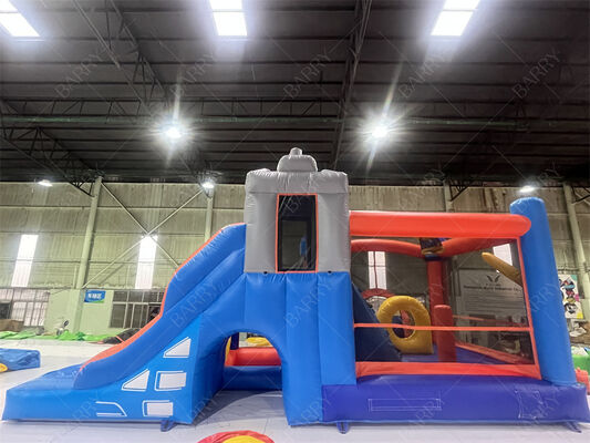 Feesten, carnavals, school evenementen middeleeuws kasteel opblaasbaar springhuis combo