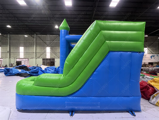 Groen Springkasteel Aanpasbaar Kasteel Opblaasbare Bounce & Slide Combo